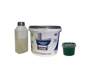 Жидкий акрил для реставрации ванн Plastall Titan 1.5 м цветной Зеленый 2.9 кг