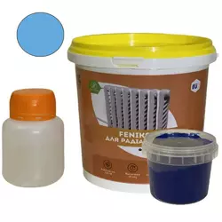 Краска для радиаторов отопления Feniks 1.2 кг Синяя глянцевая без запаха