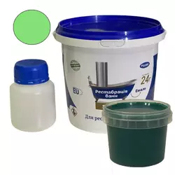 Краска эмаль для реставрации ванн Plastall Small 900г цвет Зеленый