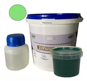 Краска эпоксидная для радиаторов отопления Plastall 1.2 кг Зеленый глянцевая без запаха